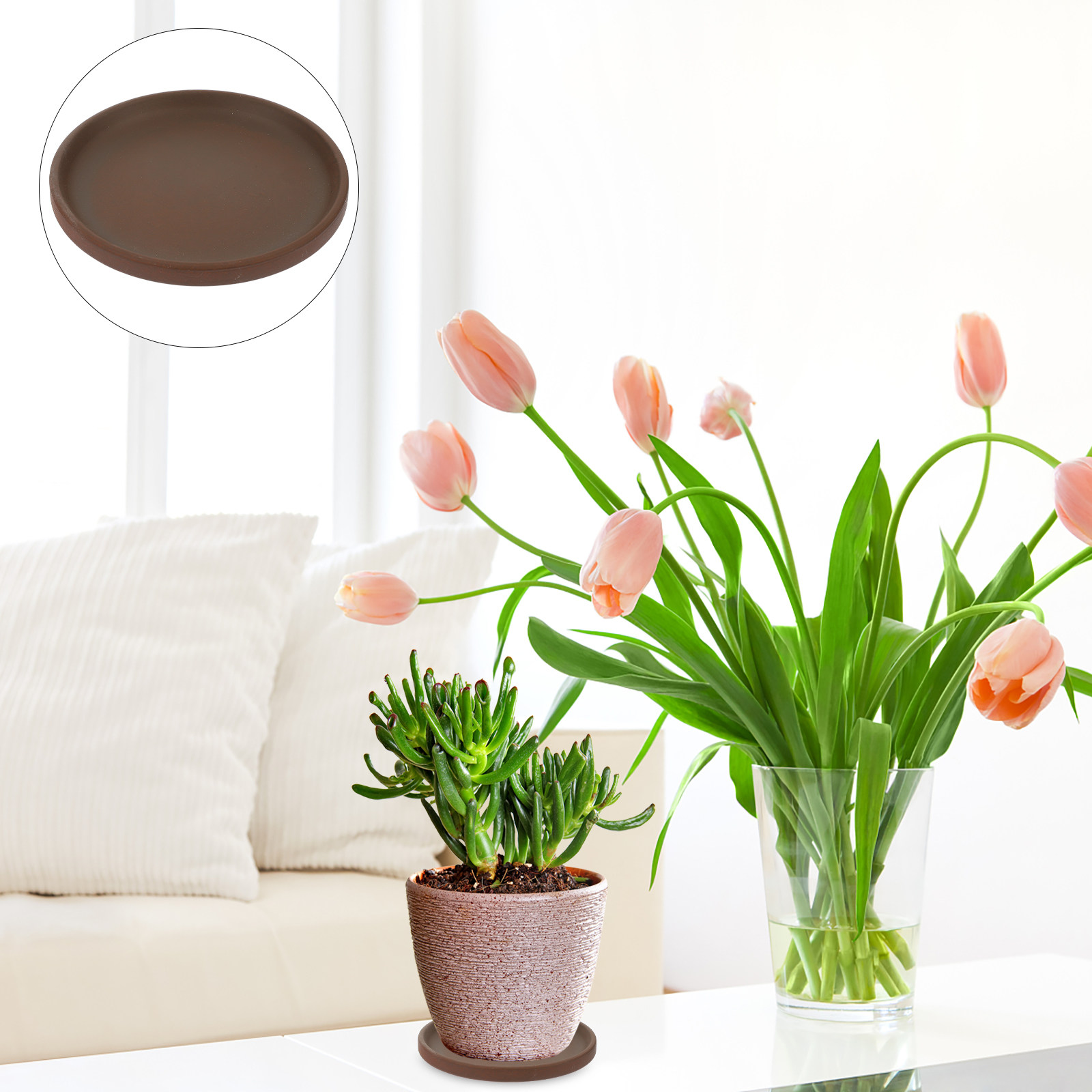Drip Tray Saucer - Plateau en céramique pour pot de