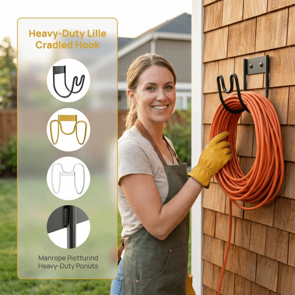 Gardena Hose Flex - Support de tuyau d'arrosage antirouille, robuste