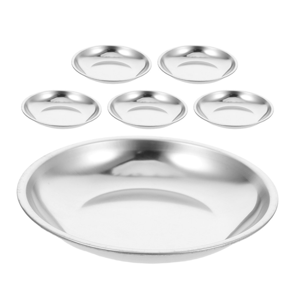 Drip Tray Saucer - 6 pièces, support en acier inoxydable
