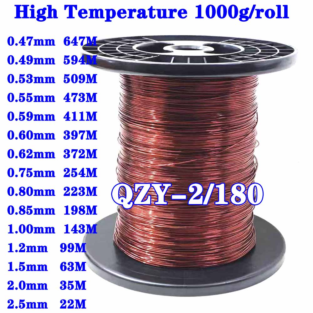 Fil émaillé QZY-2/180 de 1 kg/ - Copper Wire Roll avis et prix