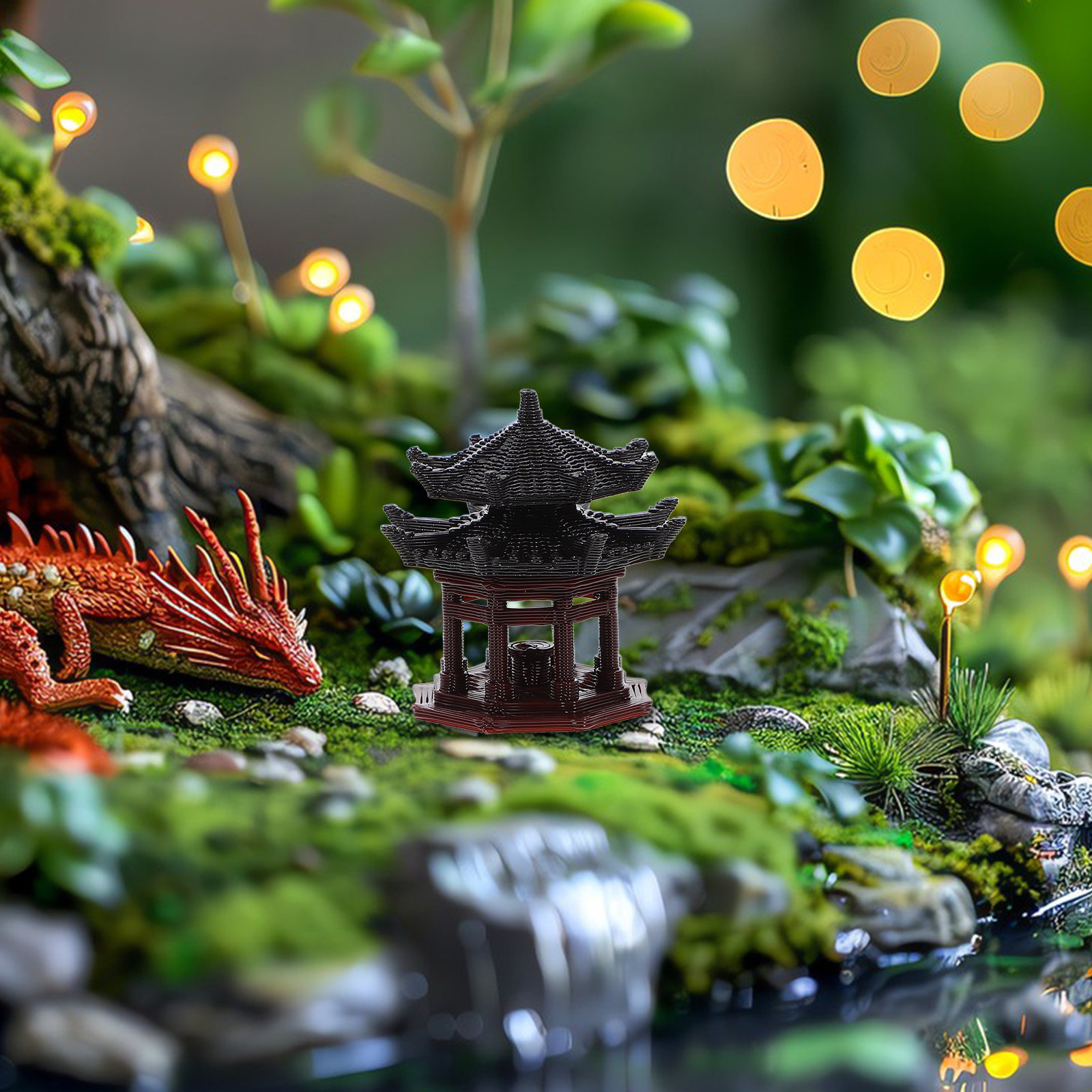 Délicat pavillon en plastique, - Bonsai Garden Landscape Design avis et prix