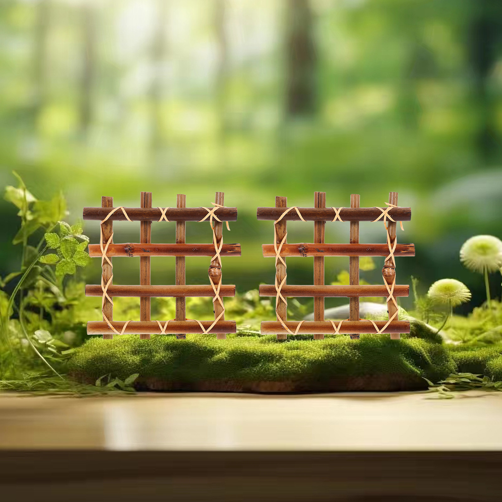 2 pièces, clôture miniature en - Bonsai Garden Landscape Design avis et prix