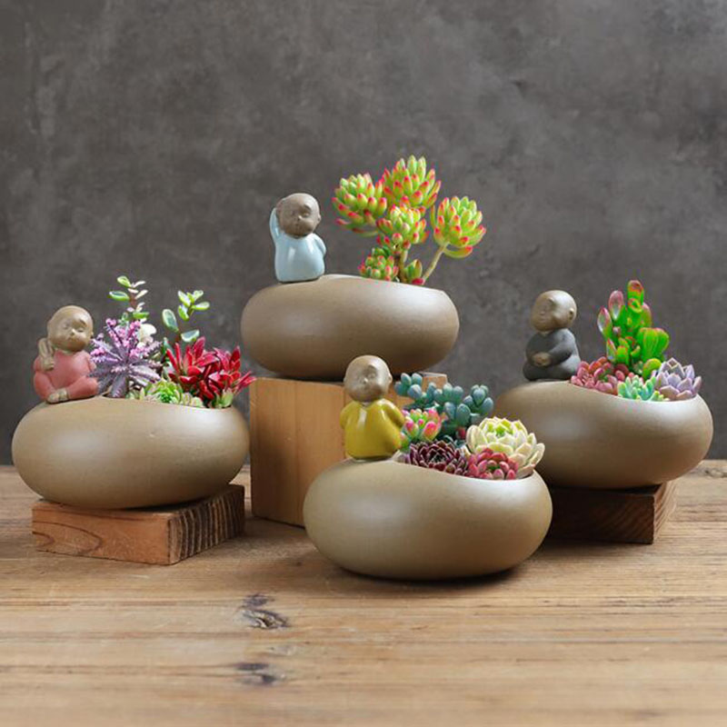 Pot de fleurs de moine en céra - Bonsai Garden Art avis et prix