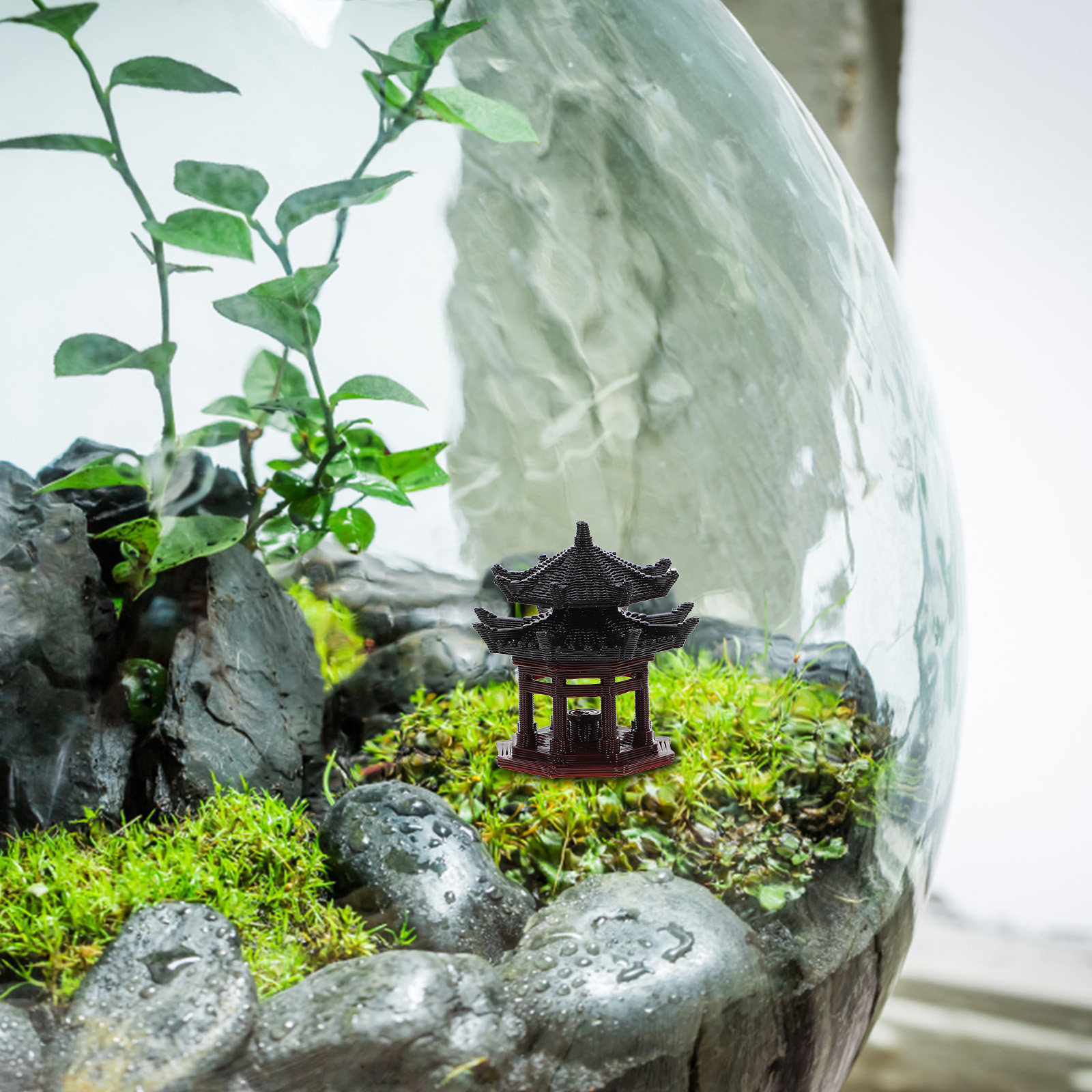 Ornement de pavillon miniature - Bonsai Garden Landscape Design avis et prix