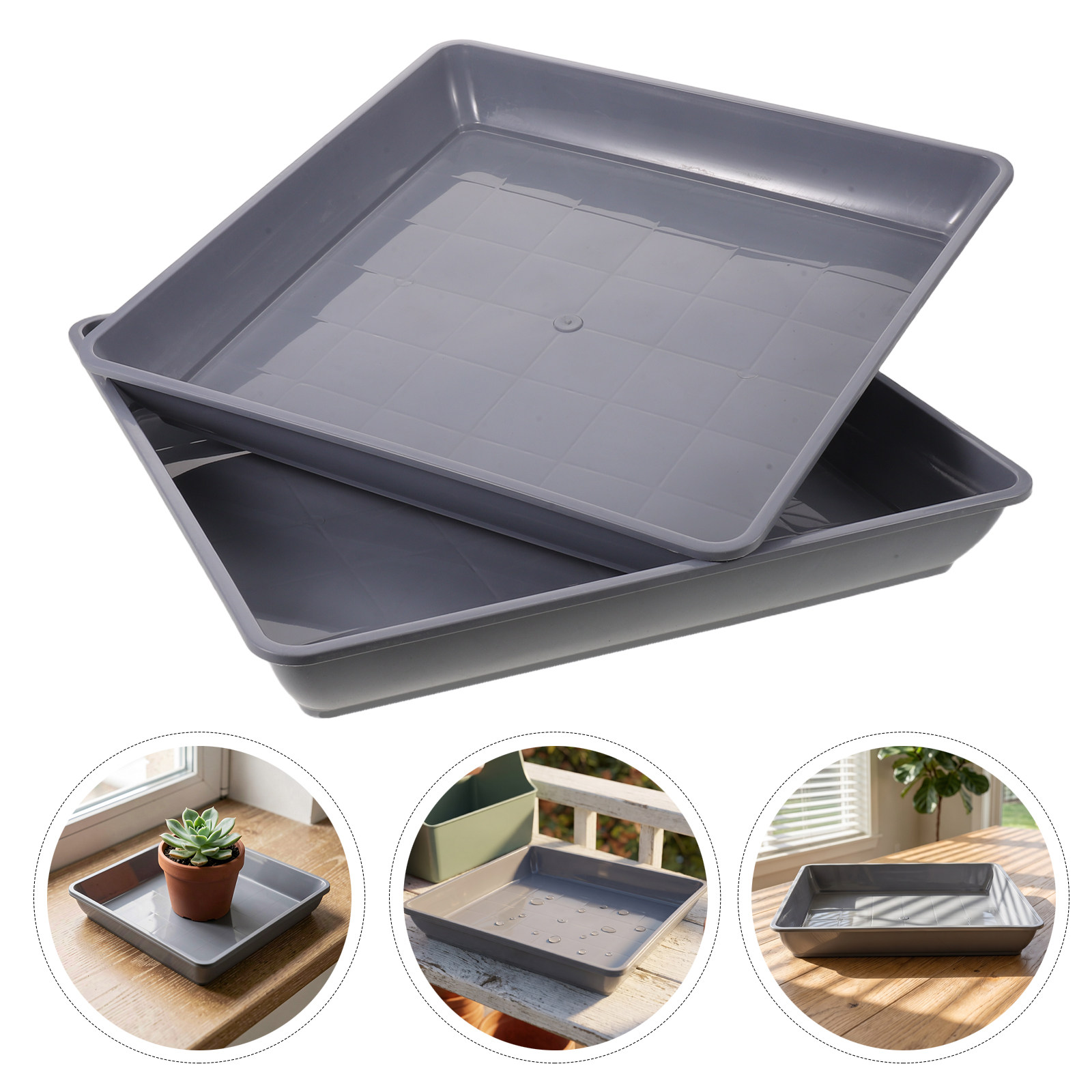 2 pièces, plateau carré en pla - Drip Tray Saucer avis et prix
