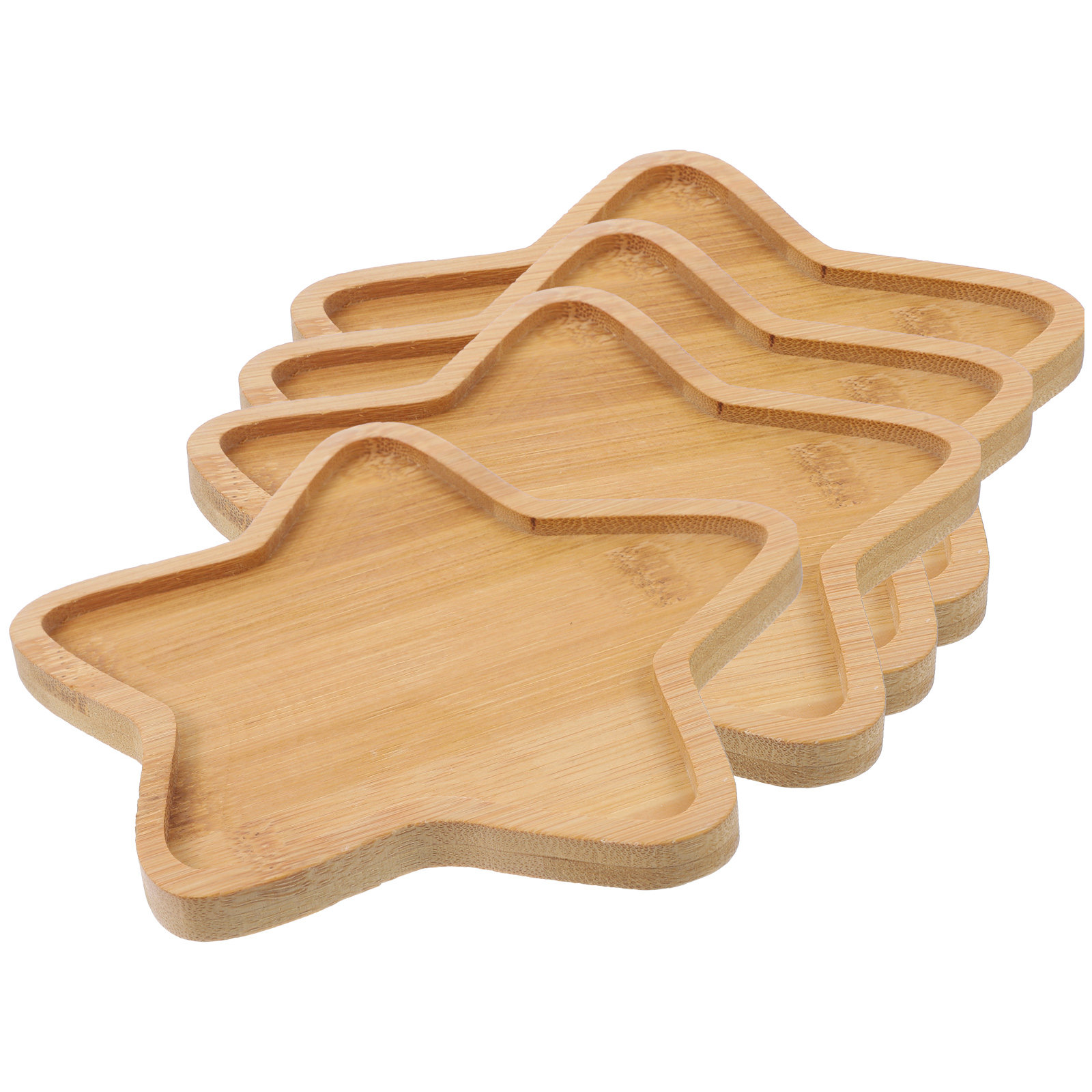 4 pièces de plateaux en bambou - Drip Tray Saucer avis et prix