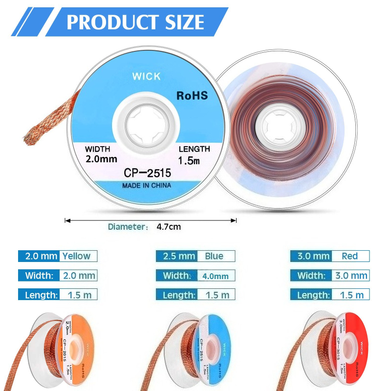 Mèche de dessoudage sans netto - Copper Wire Roll avis et prix